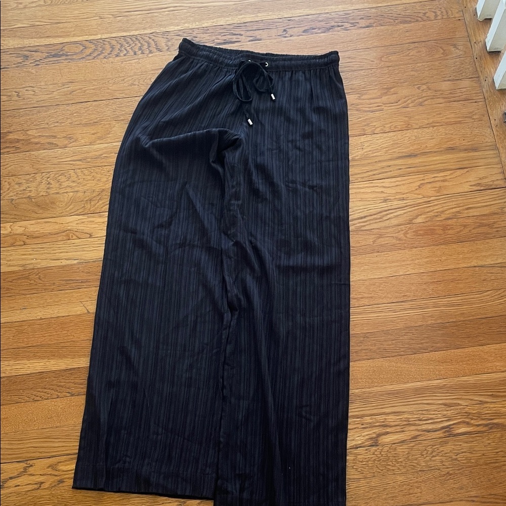 Calvin Klein Black Striped Pants